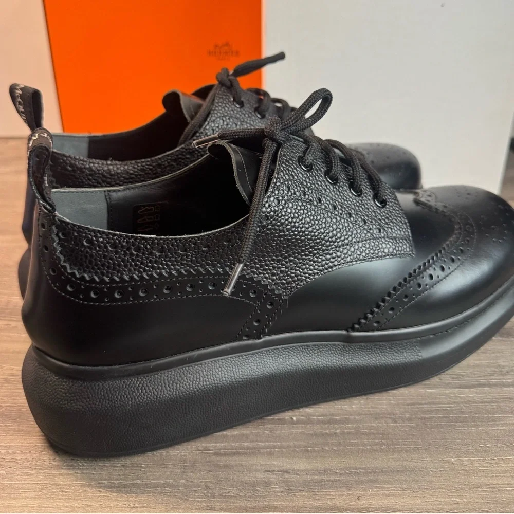 Alexander McQueen Hybrid Lace Brogue Platform Lace Sneaker size 43/US10 $690 - Picture 6 of 10